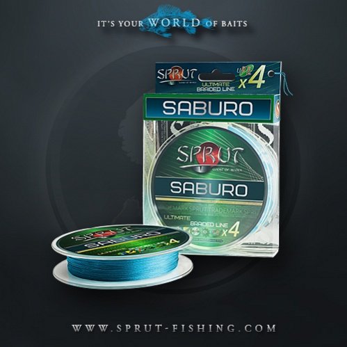 Шнур Sprut  SABURO Soft Ultimate Braided Line x4(95m/Sky Blue)     