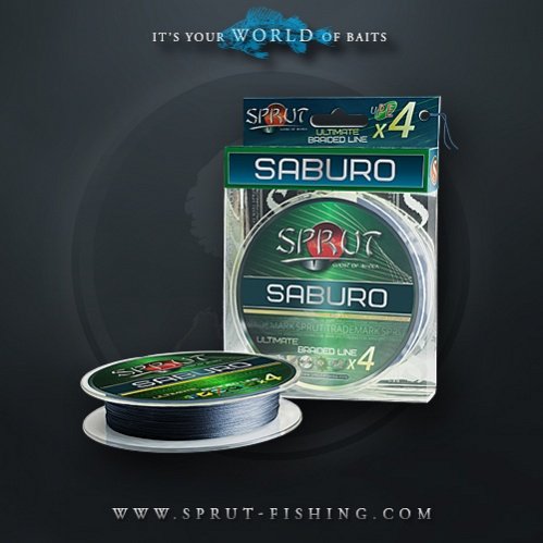 Шнур Sprut SABURO Soft Ultimate Braided Line x4 ( 140 m/Space Gray) 